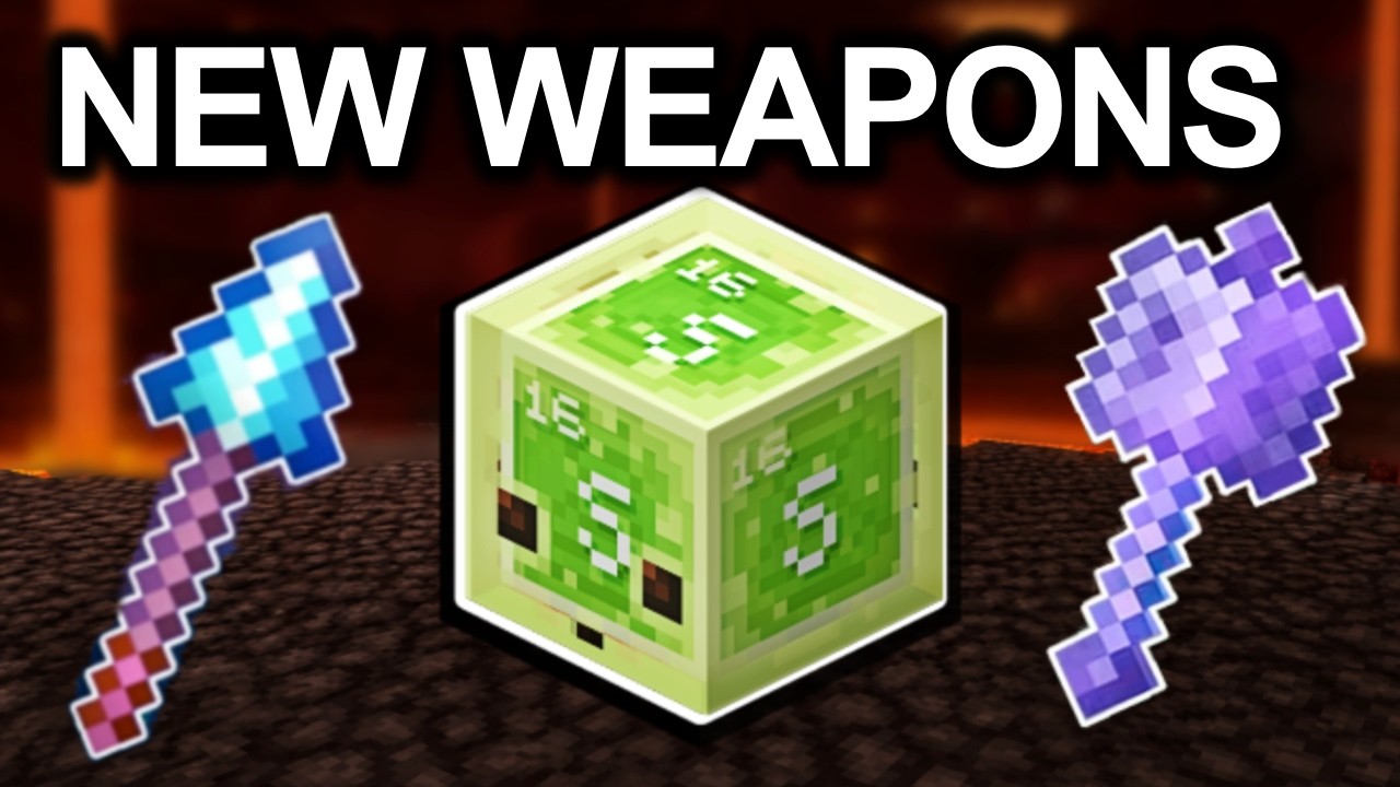 EVERY New Weapon in Minecraft Explained (1.21 - 26.3) | Sulfur Cube, Mace, Spear & More!