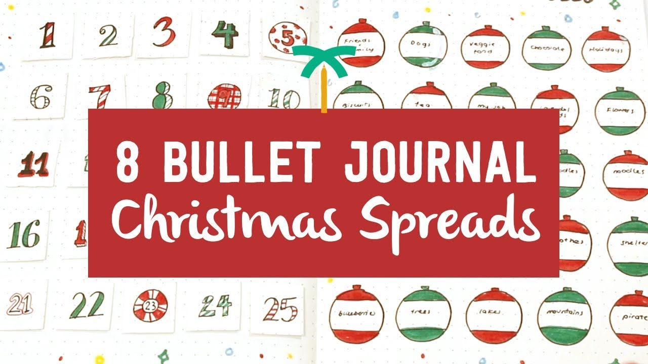 PLAN WITH ME - Bullet Journal Christmas Spread Ideas - Holiday Pages | Stationery Island