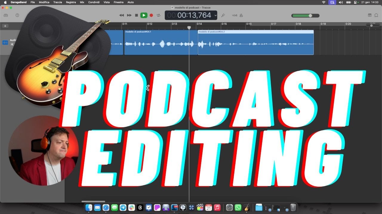 L'editing del podcast su GARAGEBAND