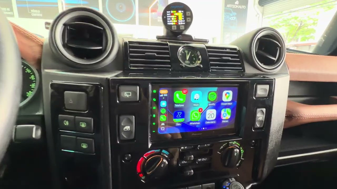 Defender 110  | 2014 - Melhoria Som, Câmera e Sensor dianteiro - ArtsomAuto 