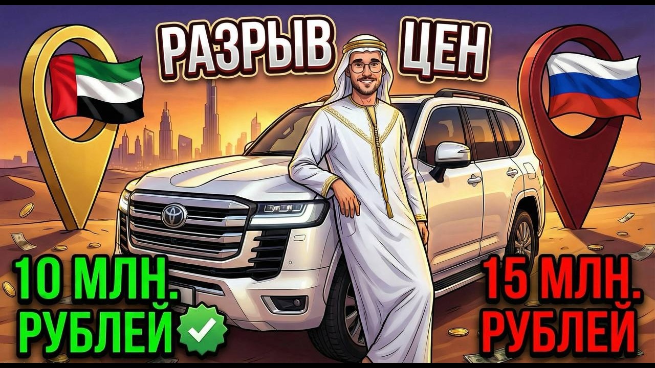 РАЗРЫВ цен В ДУБАЕ. Ваши любимые автомобили в ОАЭ