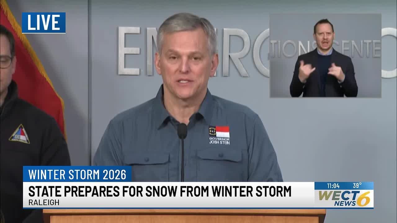 Governor Stein provides updates on winter storm preparations