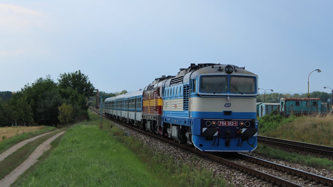 Vlaky Veselí nad Moravou 21.8. 2023