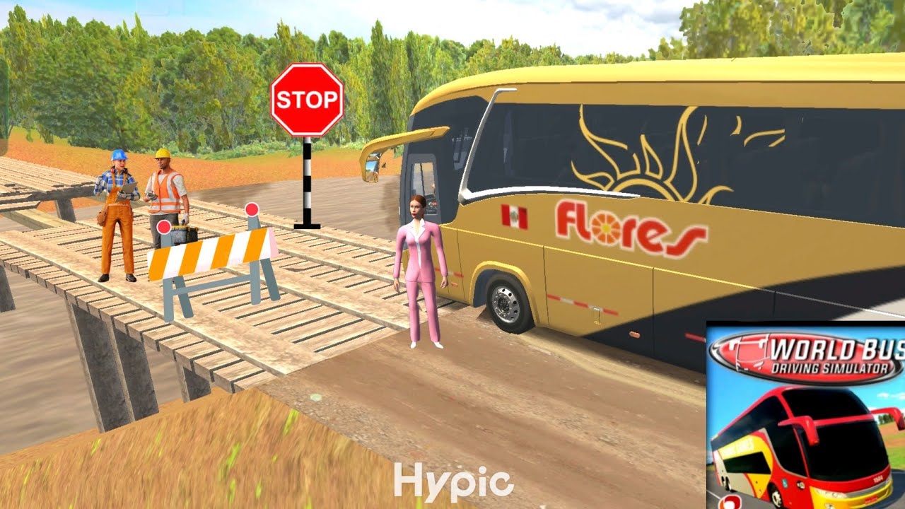 World Bus Driving Simulator || Wooden bridge 🌉 Broken
