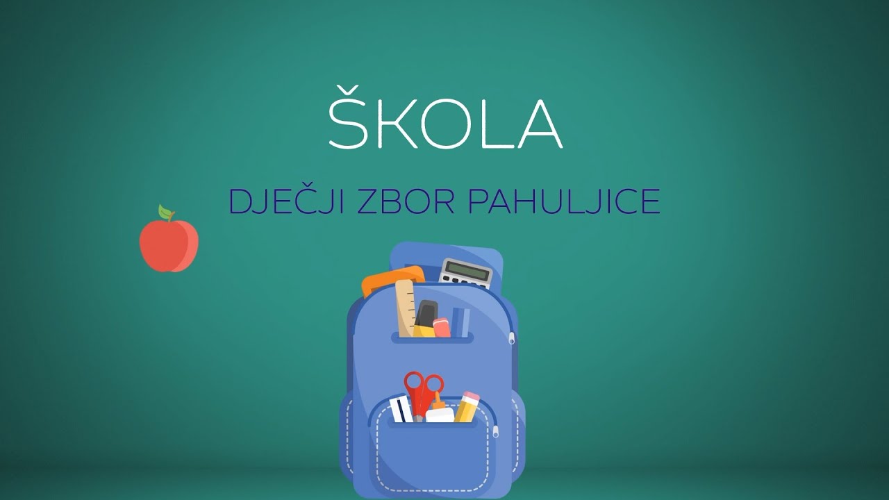 Dječji zbor Pahuljice - Škola (Official lyric video)
