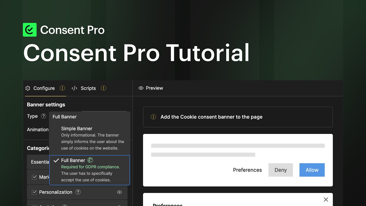 Achieve compliance by integrating Finsweet Consent Pro (formerly Cookie Consent) in Webflow