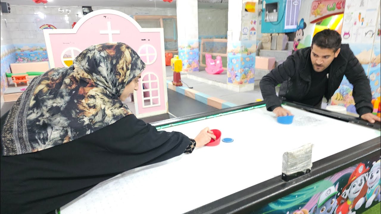 Musa and Fatima share happiness together.