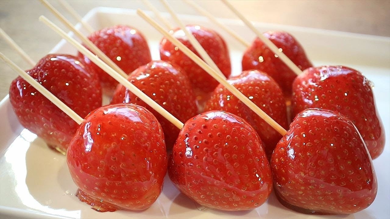 いちご飴の作り方【初心者必見】飴の失敗しないコツ☆簡単レシピ☆編集無し公開 Candied Strawberry Recipes｜Coris cooking