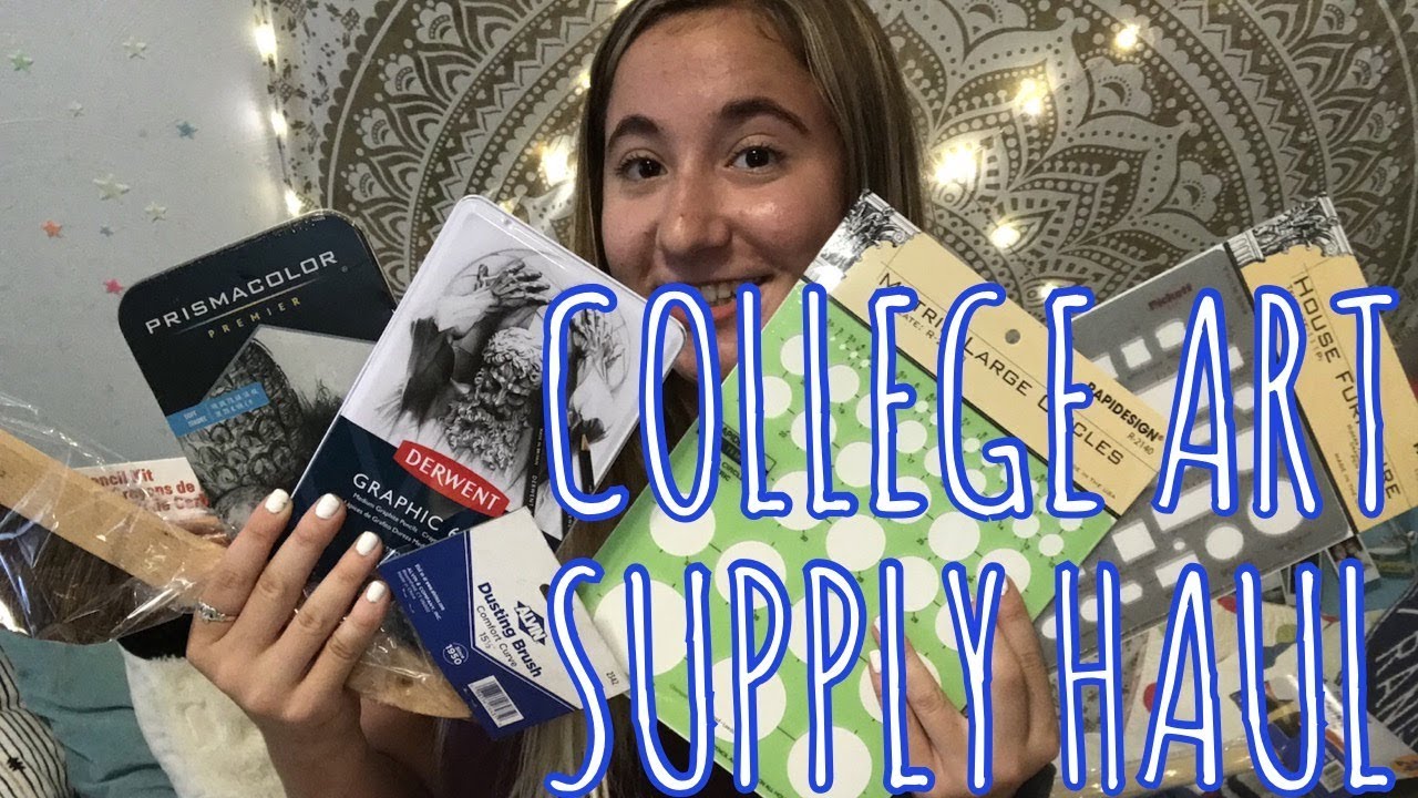 COLLEGE ART SUPPLY HAUL