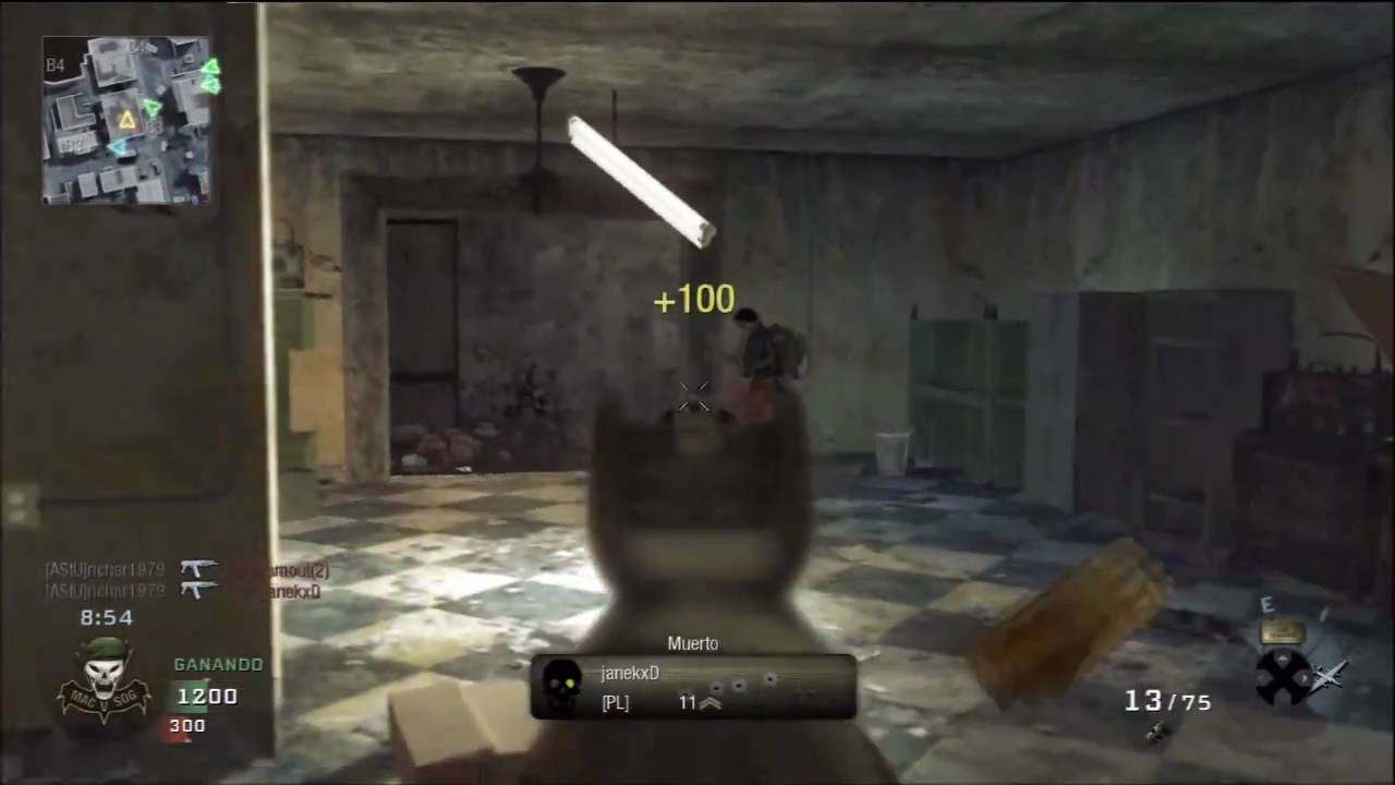 COD BLACK OPS - GAMEPLAY CON COMENTARIO - DPE/TDM - CRACKED (29-1) AK-74u