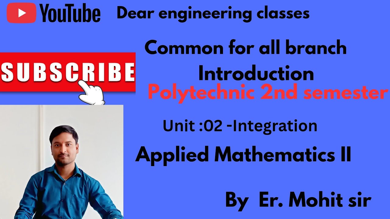 Introduction|Polytechnic|Bteup|2026|Applied Mathematics 2|Dear engineering classes|By Er. Mohit sir|