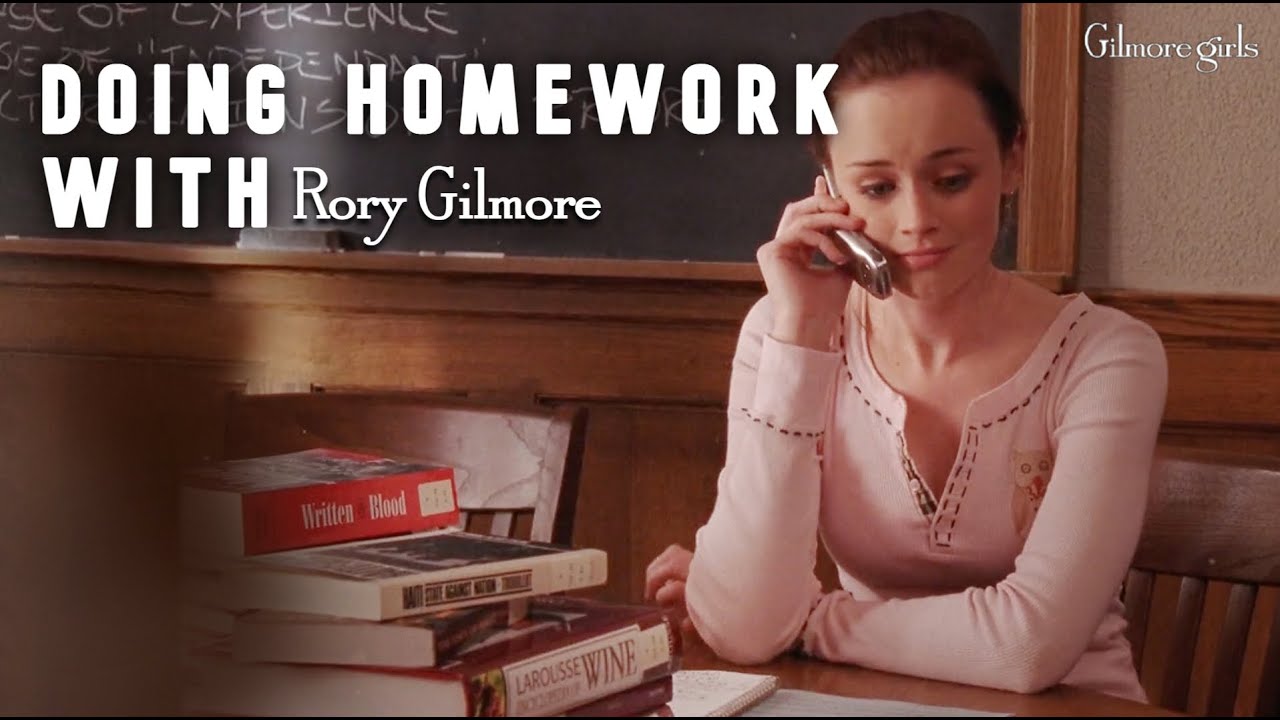 Doing homework with Rory Gilmore 📗 Gilmore Girls 🏡
