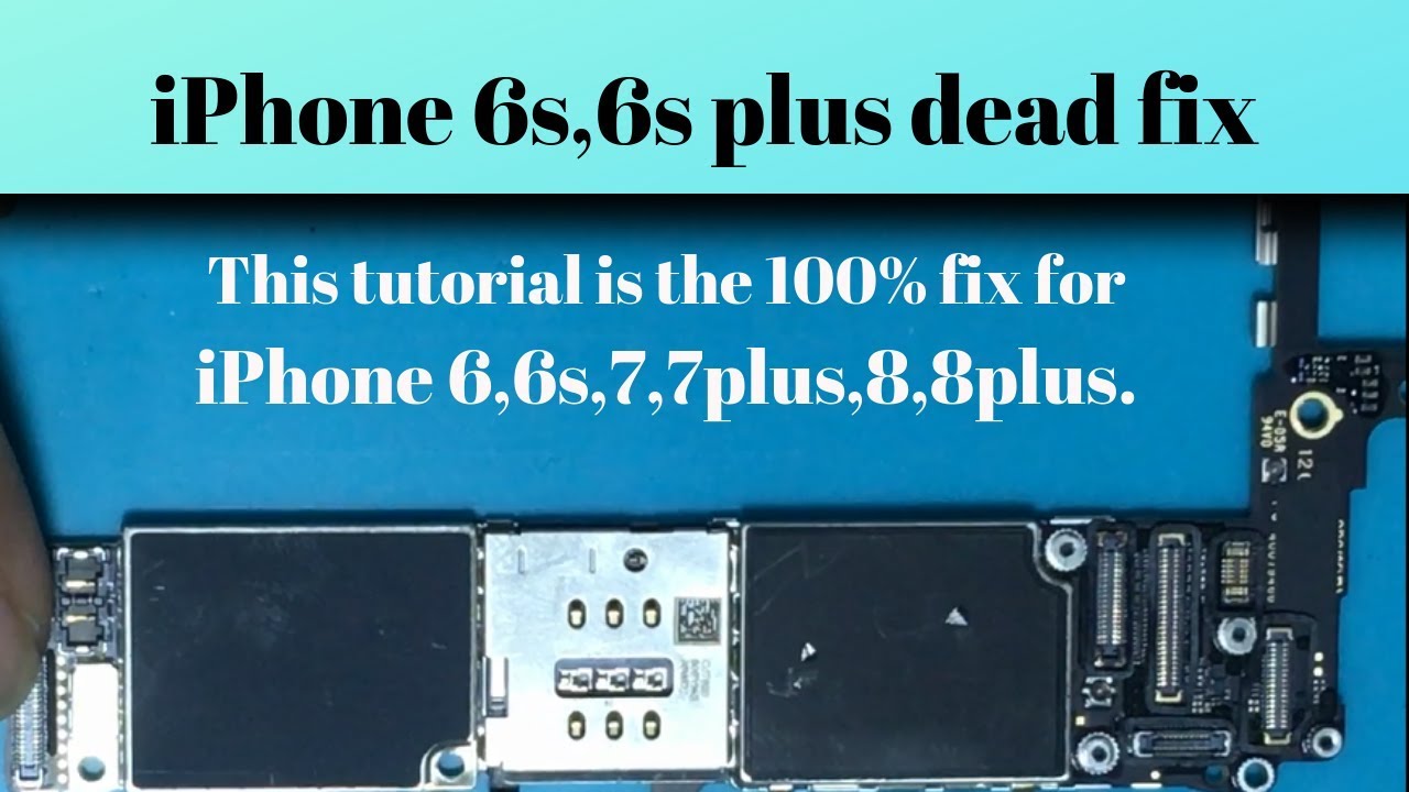 iPhone6s,6s plus dead solution!No power not charging no image fix.