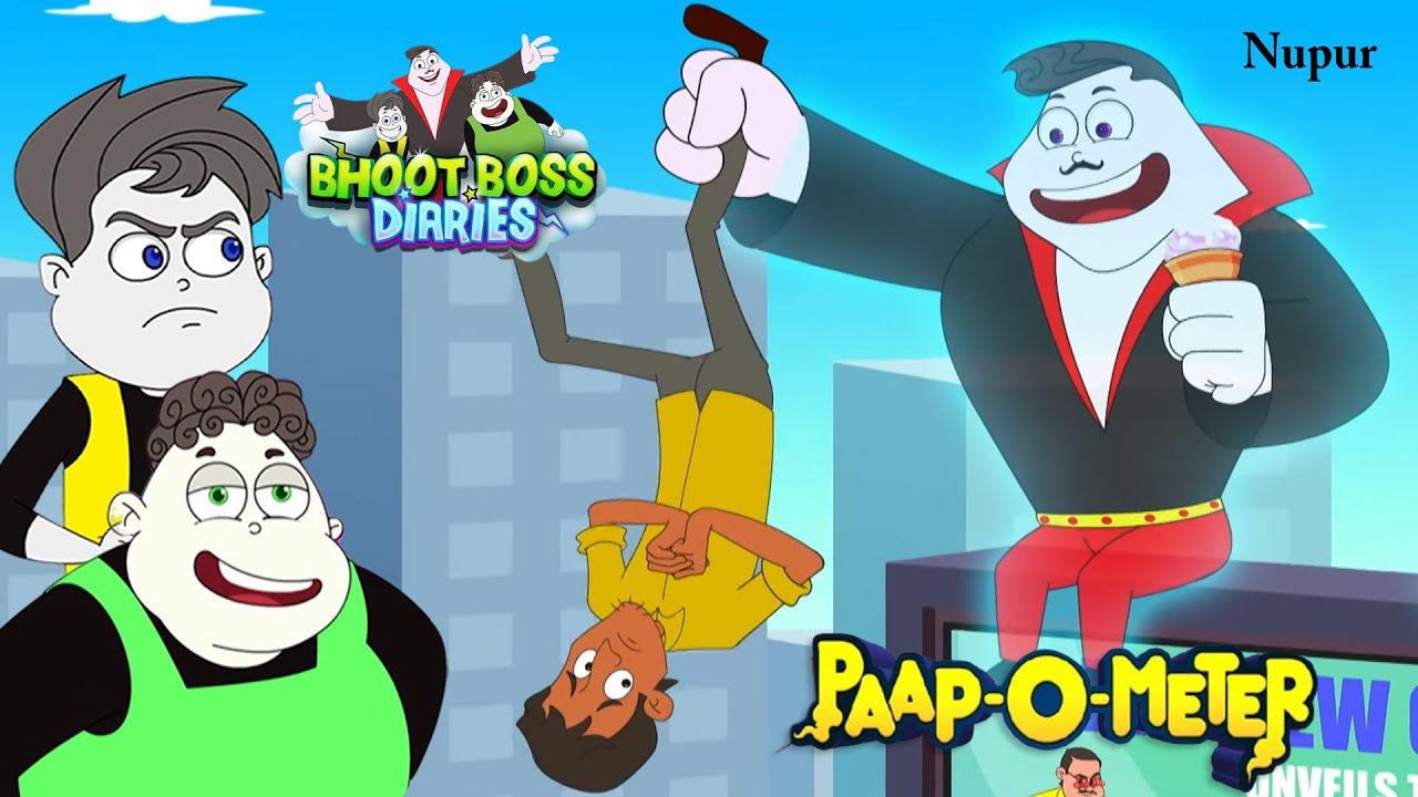 Bhoot Boss ने Chor को उल्टा लटकाया | Paap-O-Meter | Thakela Pakela Cartoon | Moral Stories