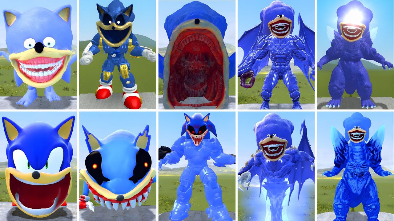 EVOLUTION OF NEW ALL SHIN SONIC TAPES FAMILY  WHO WIN in Garry's Mod!