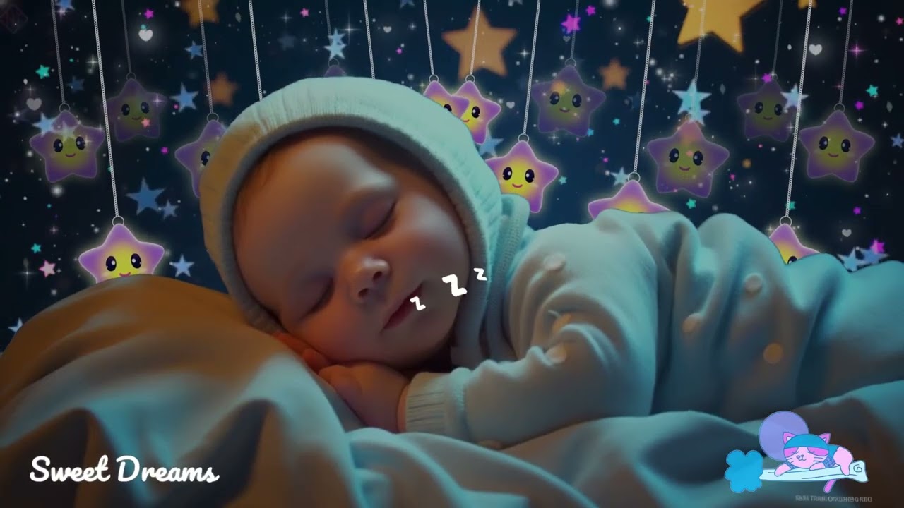 Baby Sleep Music 🎶 Baby Sleep Fast 🌙 Overcome Insomnia Fast in 3 Minutes 💖Mozart & Brahms Lullaby