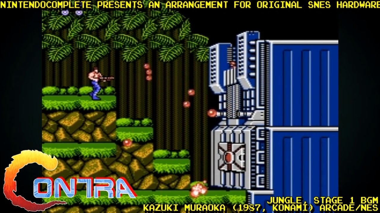 ♫JUNGLE (Contra 1st Stage BGM) SNES Arrangement - NintendoComplete