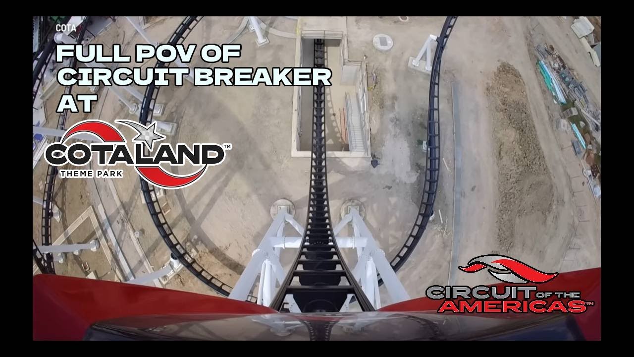 Full POV of the New For 2026 Vekoma Tilt Coaster: Circuit Breaker At Cotaland, Circuit of Americas
