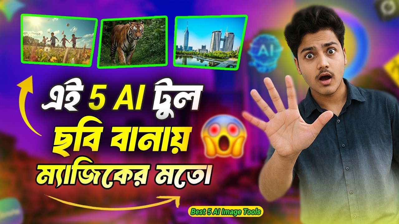 এই 5 AI টুল ছবি বানায় ম্যাজিকের মতো 😱 | Best free AI Image Generator Tools (2026)