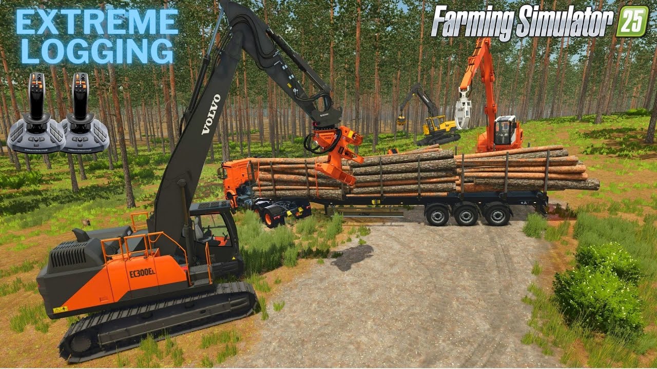 FS25 ULTRA REALISTIC FORESTRY! INSANE Logging Machines In Farming Simulator 25!
