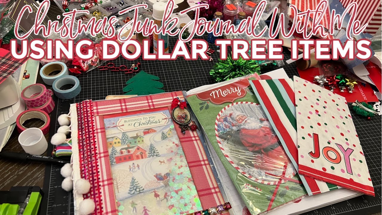 Dollar Tree Christmas Junk Journal With Me #2 - Watch me not figure out a cropodile