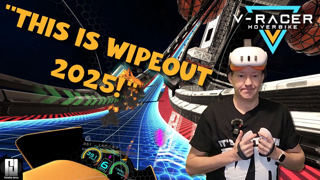 V-Racer Hoverbike on Quest 3! - This is Wipeout 2025!