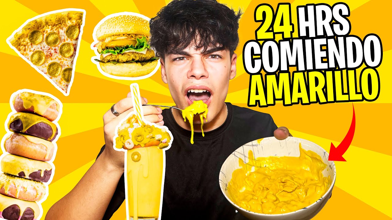 24 HORAAS COMIENDO AMARILLO (casi vomito)