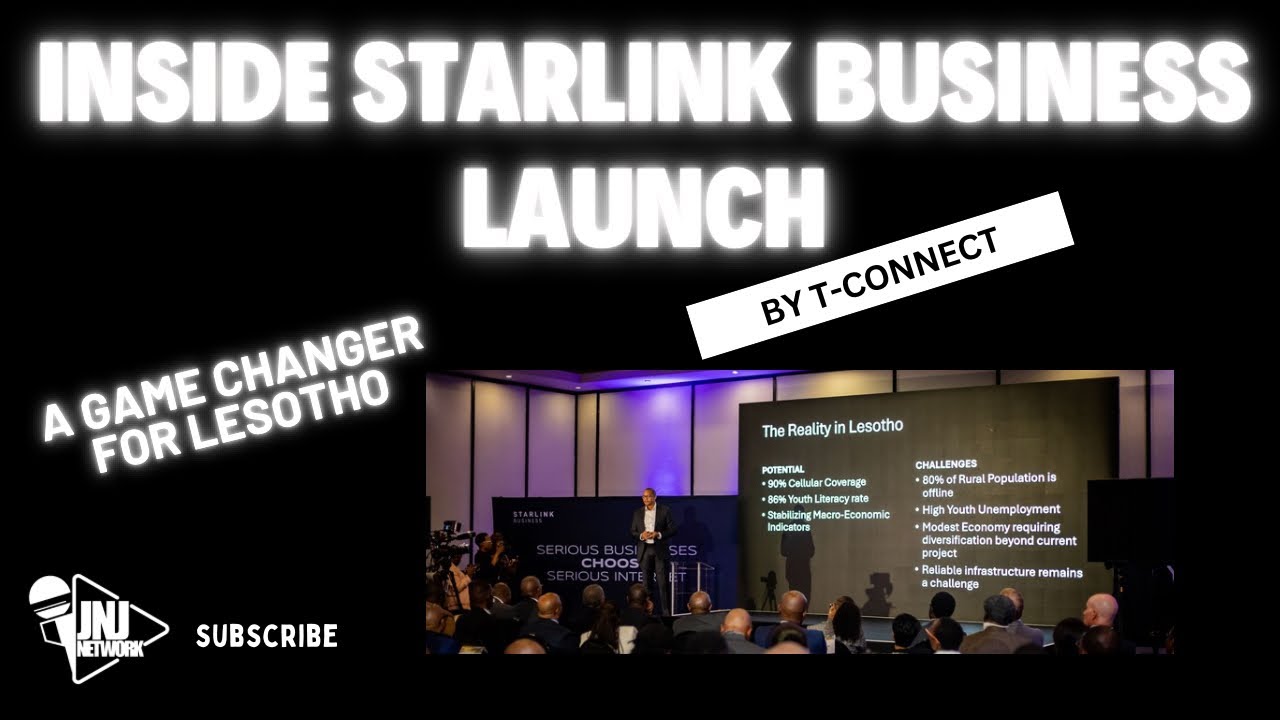 Starlink in Lesotho 🇱🇸 T-connect CEO on what Starlink means for Lesotho Joachim | digital magazine