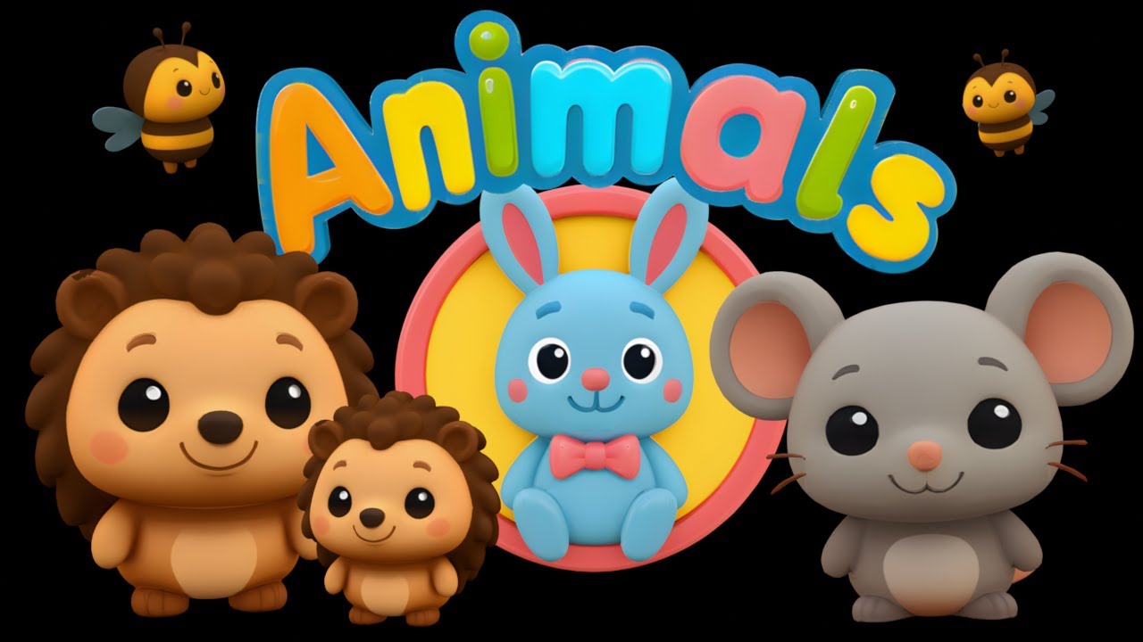 Cute Animal Friends | Sensory Video for Babies