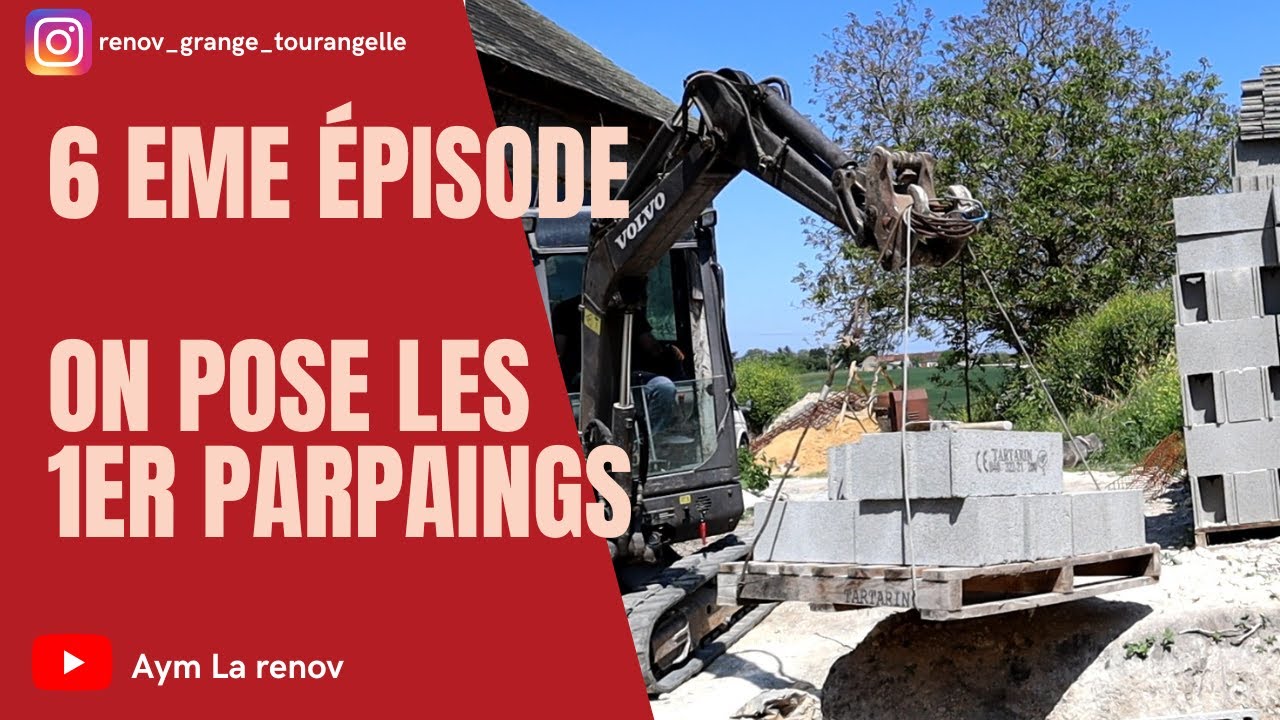 On commence les murs de la cave