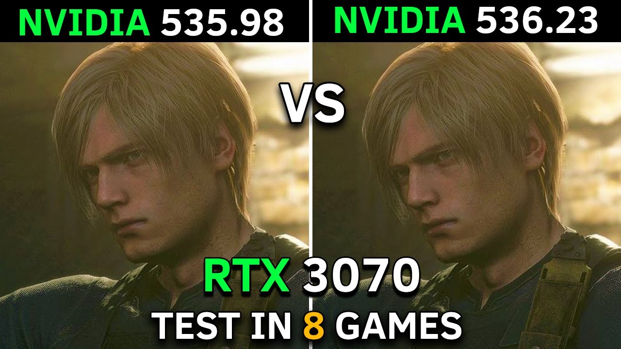 Nvidia Drivers 535.98 vs 536.23 | RTX 3070 | Test in 8 New Games