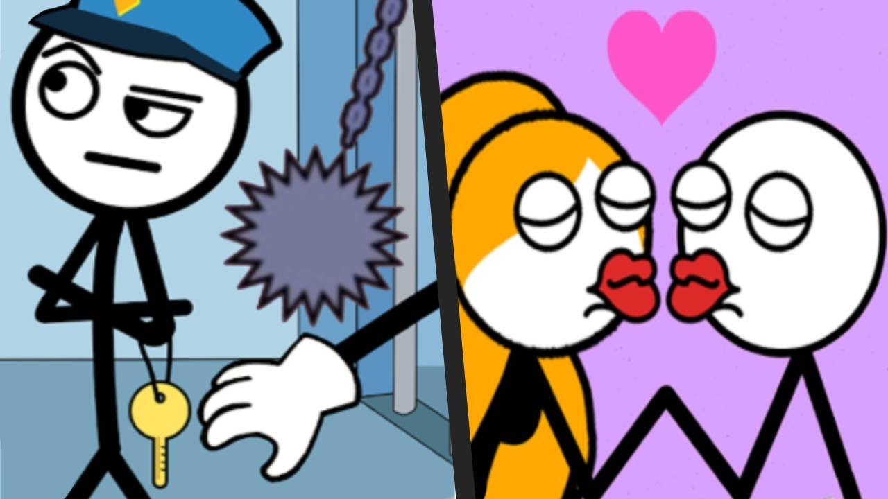 THIEF PUZZLE vs PARIS KISSES! - ALl Levels Satisfyign Mobile Gameplay Stickman ASMR Android ios