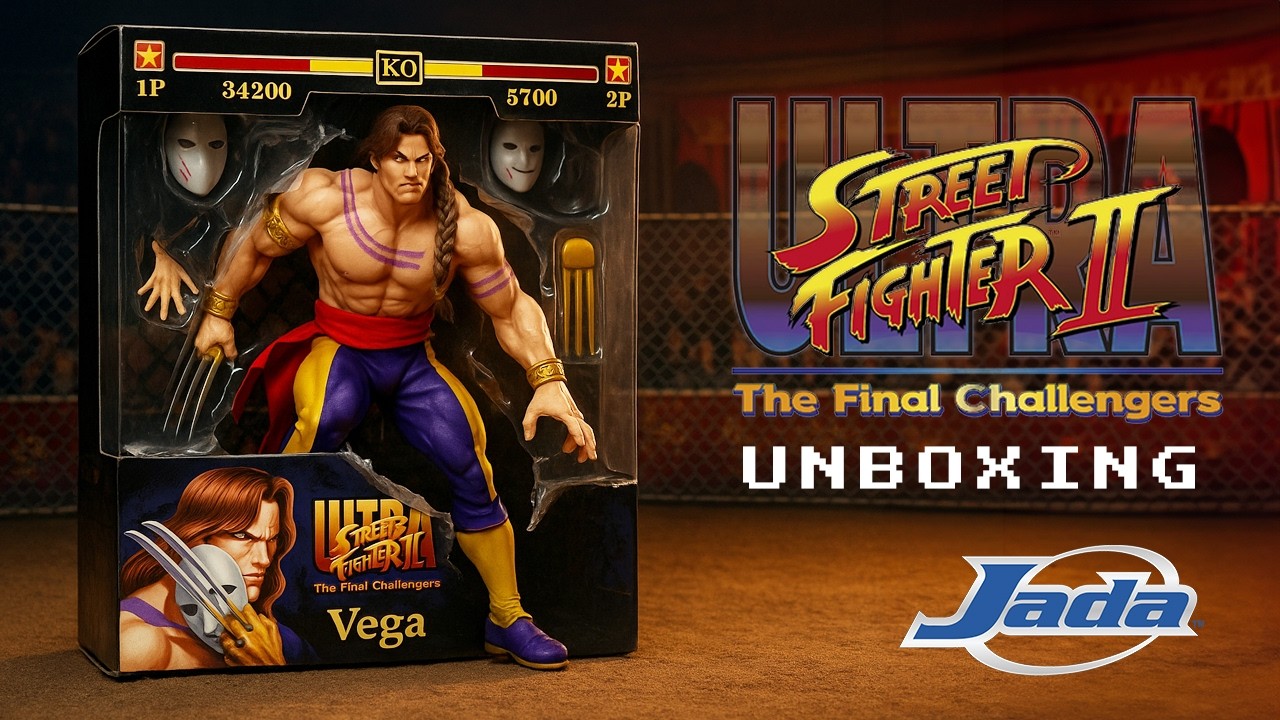 ¡BRUTAL! Unboxing VEGA de Street Fighter Jada Toys 😱 La figura con más arte de la colección