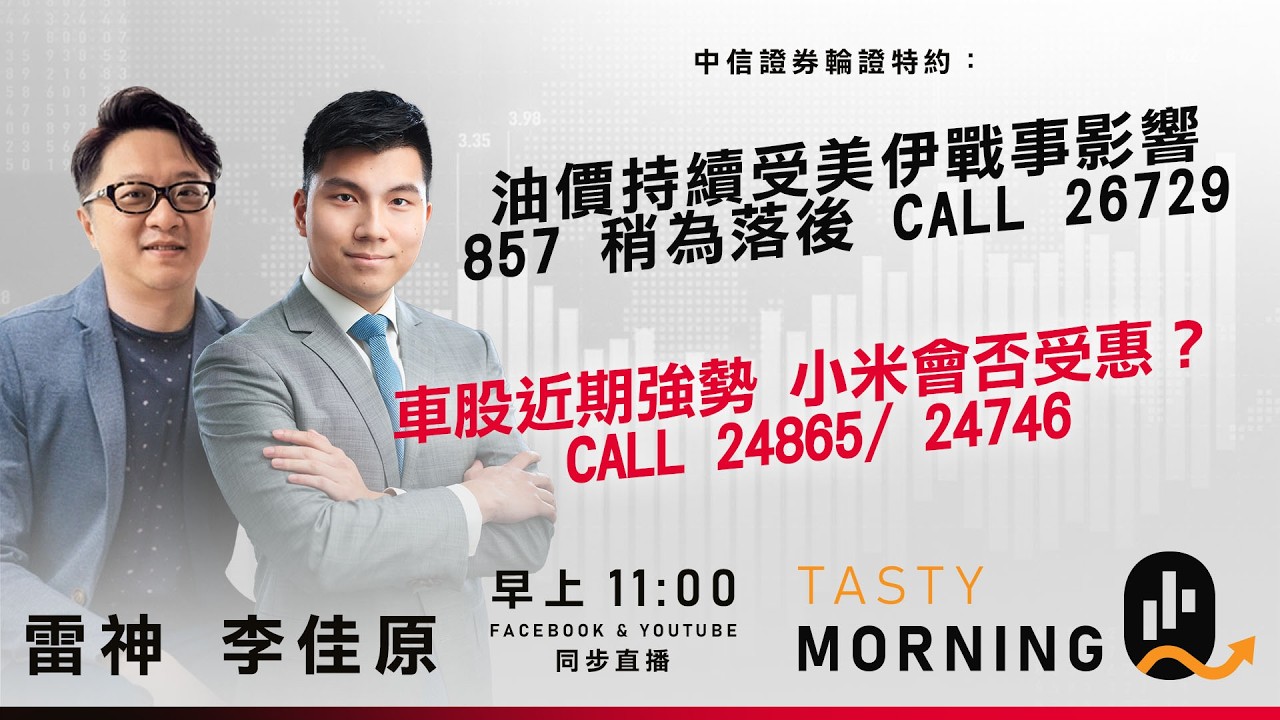 中信證輪證站特約: Tasty Morning Q Live 202603-12 | 港股財經直播 | 即市分析