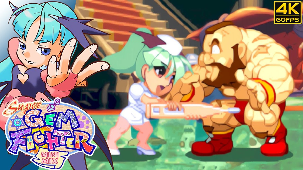 Super Gem Fighter Mini Mix - Morrigan (Arcade / 1997) 4K 60FPS