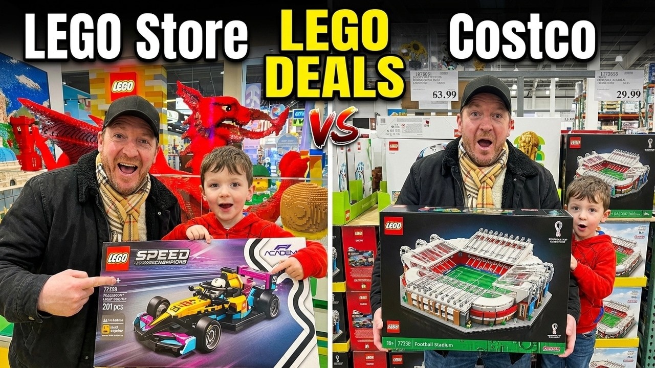 We Found LEGO Deals at the Cardiff LEGO Store & Costco! | Father & Son LEGO Hunt