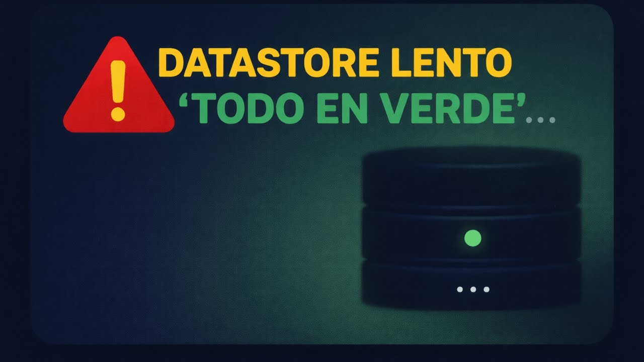 LATENCIA FANTASMA: POR QUÉ TU DATASTORE ES LENTO AUNQUE ESTÉ “EN VERDE”