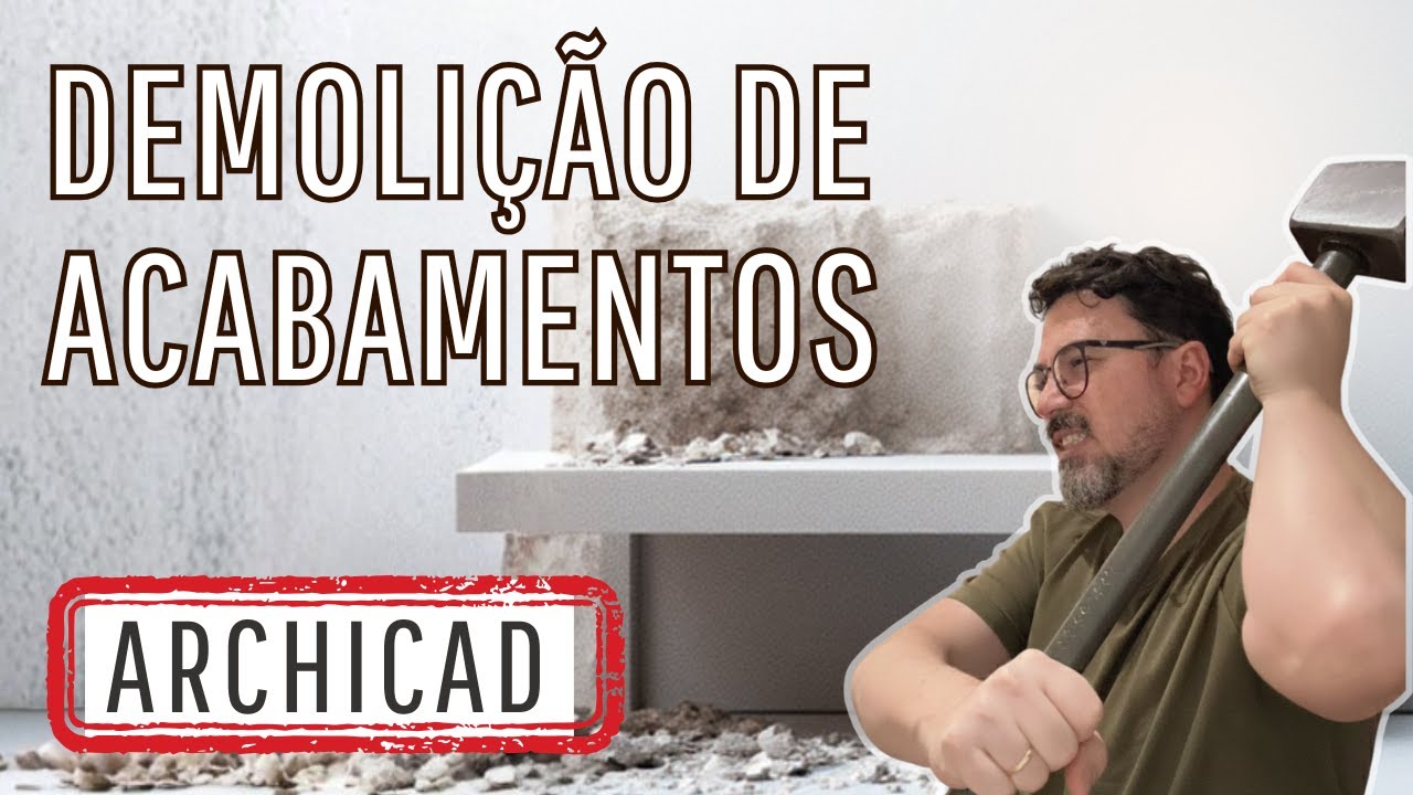 ArchiCAD: Como Demolir SÓ Acabamentos de Parede Composta