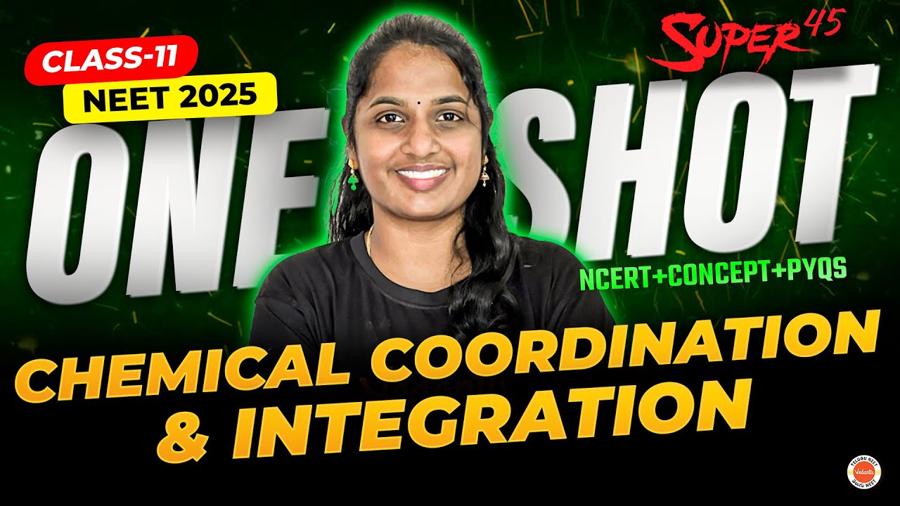 Chemical Coordination & Integration ONE SHOT | NCERT Concepts + PYQs| Chapter 22 | Biology-NEET 2025