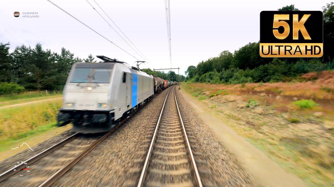 [5K] Плохой день для корректировщика Cabview Holland.. Enschede - Deventer Colmschate SNG 6jul 2021