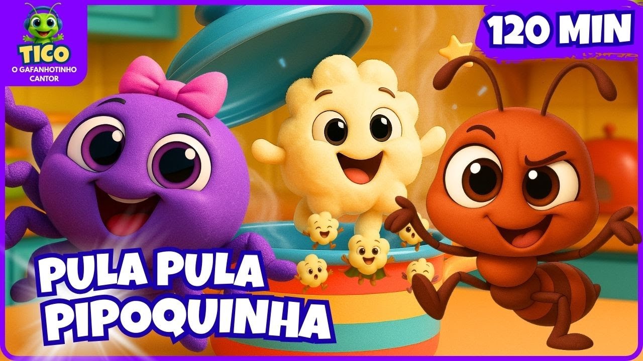 🐞💚 Maratona da Alegria Pula Pipoquinha 💫 | Pula Tico e Dona Aranha