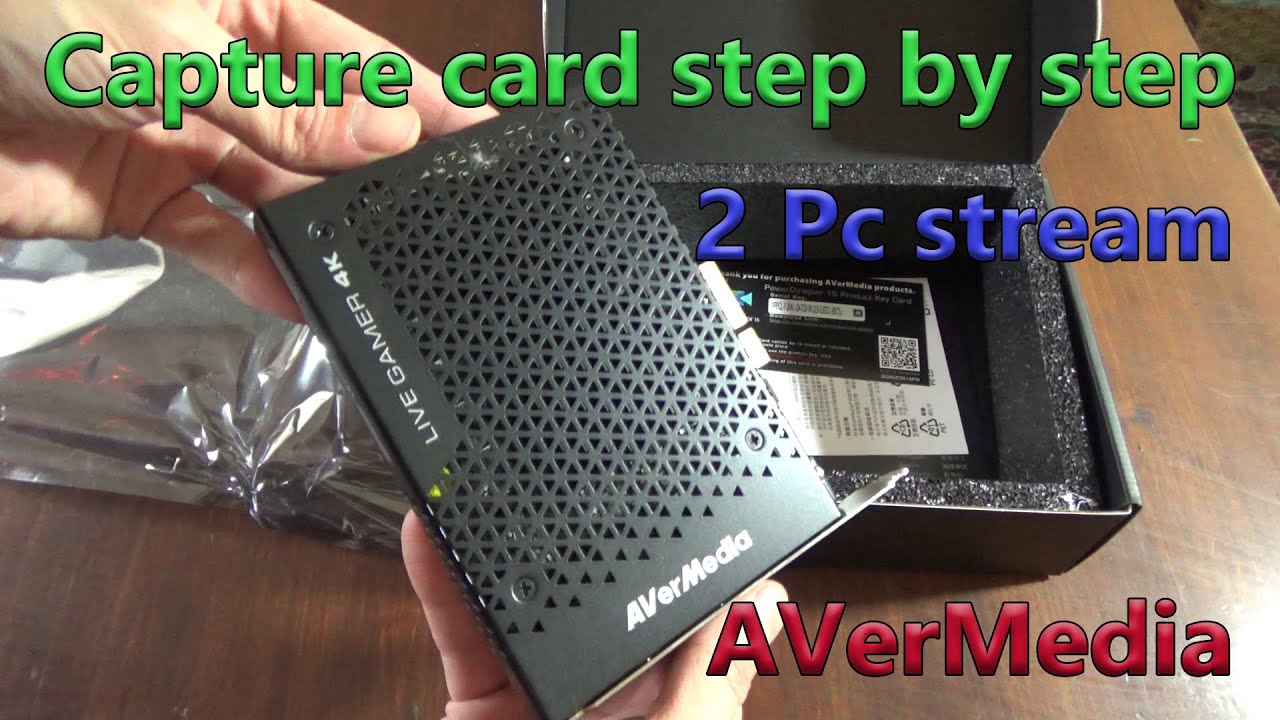 2 pc stream step by step with AVerMedia capture card setup