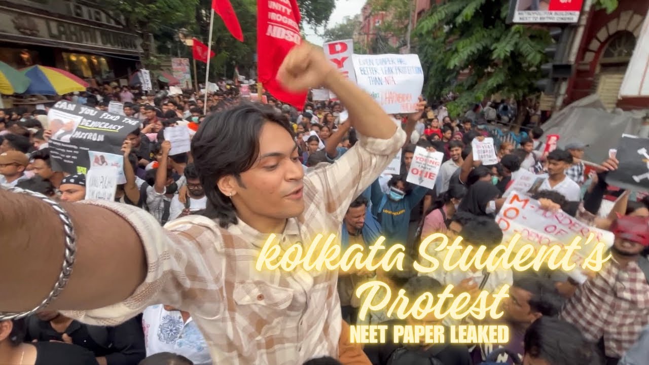 NEET Protest | Kolkata West Bengal Students Protest In Support Of Jantar Mantar Protest | Ali Afzal