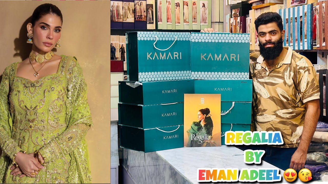 REGALIA LUXURY FORMALS BY EMAN ADEEL’25/UNSTICHTED LUXURY DESIGNER DRESSES 2025/HANDMADE DRESSES’25