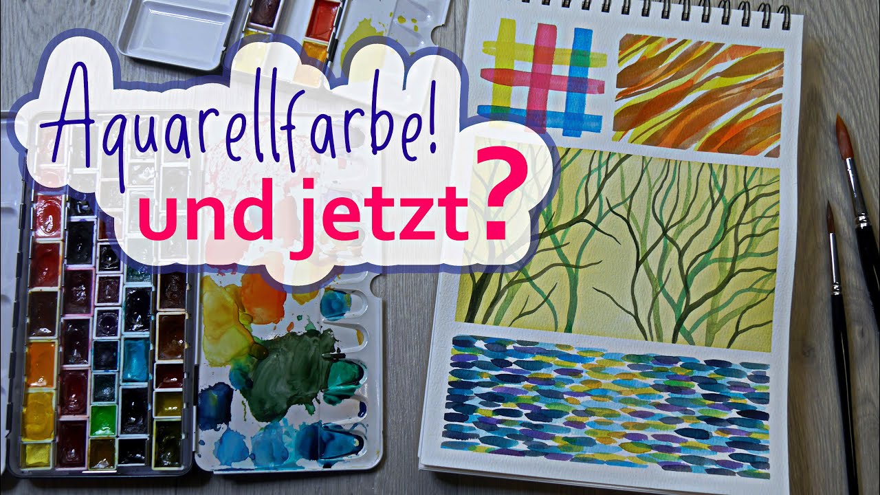 Wie male ich mit Aquarell? - Skizzenbuchideen & Übungen - Genial für Anfänger & Wiedereinsteiger