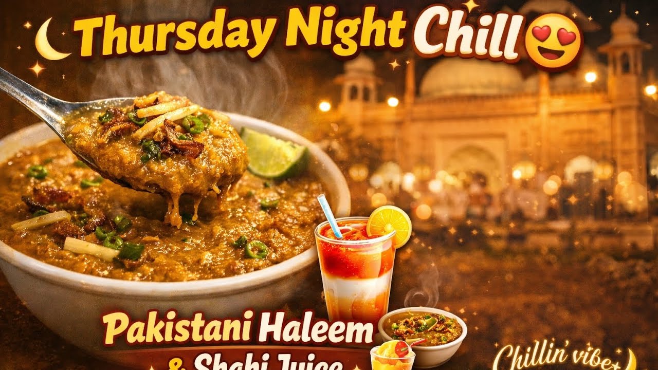 Thursday Night Chilling with Friends | Pakistani Haleem & Shahi Juice at Lalbag 🇧🇩🍲🥤