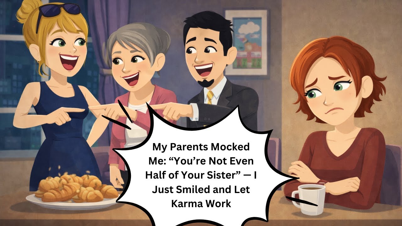 My Parents Mocked Me: “You’re Not Even Half of Your Sister” — I Just Smiled and Let Karma Work