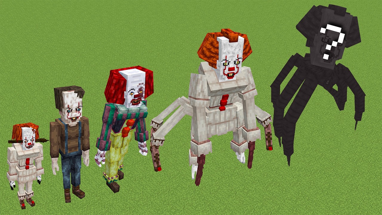 Pennywise ALL PHASES in Minecraft