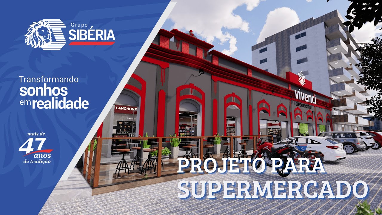 Projeto 3D - Supermercado Vivenci - Carangola/MG