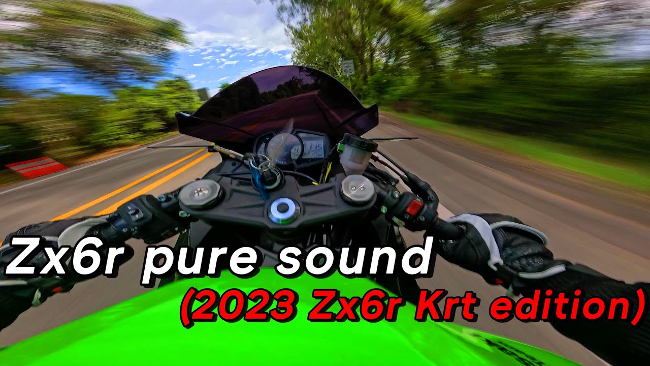 2023 ZX6R BACKROAD RIPPIN | PURE SOUND, NO TALKING | THE BEST SOUNDING ZX6R EVER!